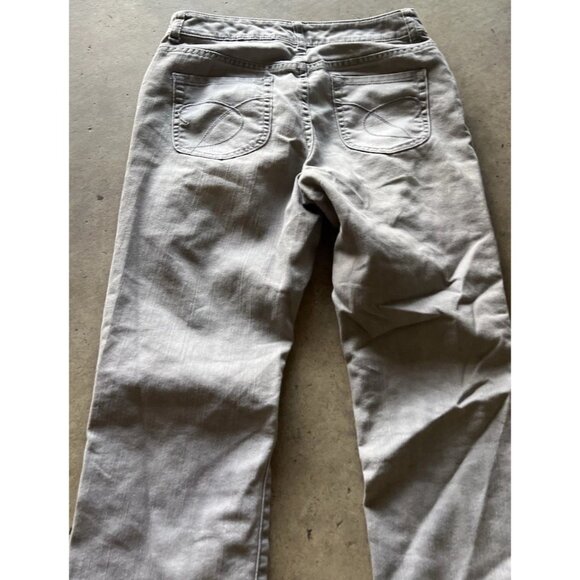 Chico’s Platinum Denim Jeans Gray Silver Soft Cropped Capri Jeans Women’s Sz 0 - Picture 14 of 15